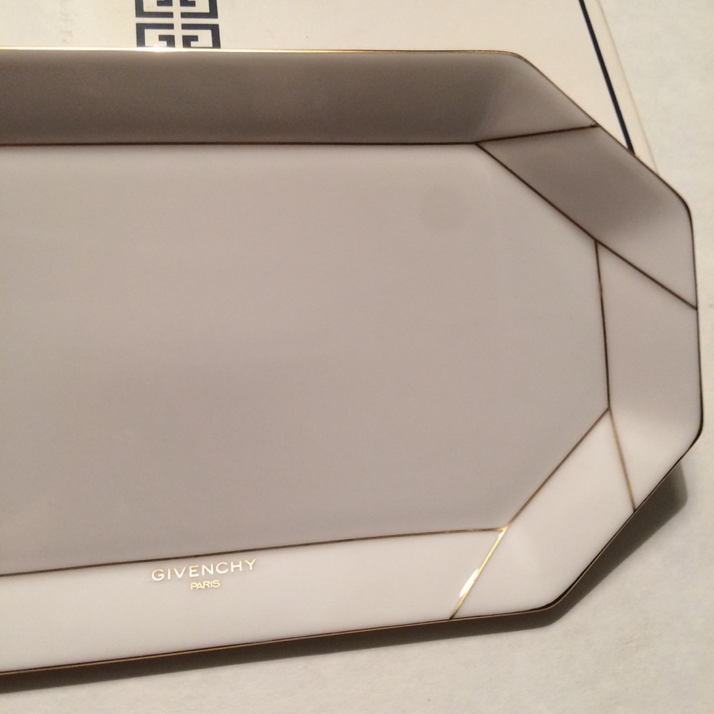 Givenchy x Yamaka Ivory and Gold Porcelain Plate